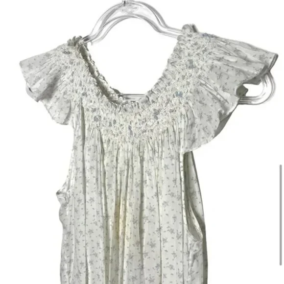 Doen | Lovisa Nightgown in Azure Windswept Floral Medium - Picture 7 of 8